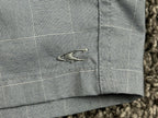 O'Neill Shorts Mens Grey/Blue Plaid Hybrid Stretch Chino Walk Shorts Sz 36