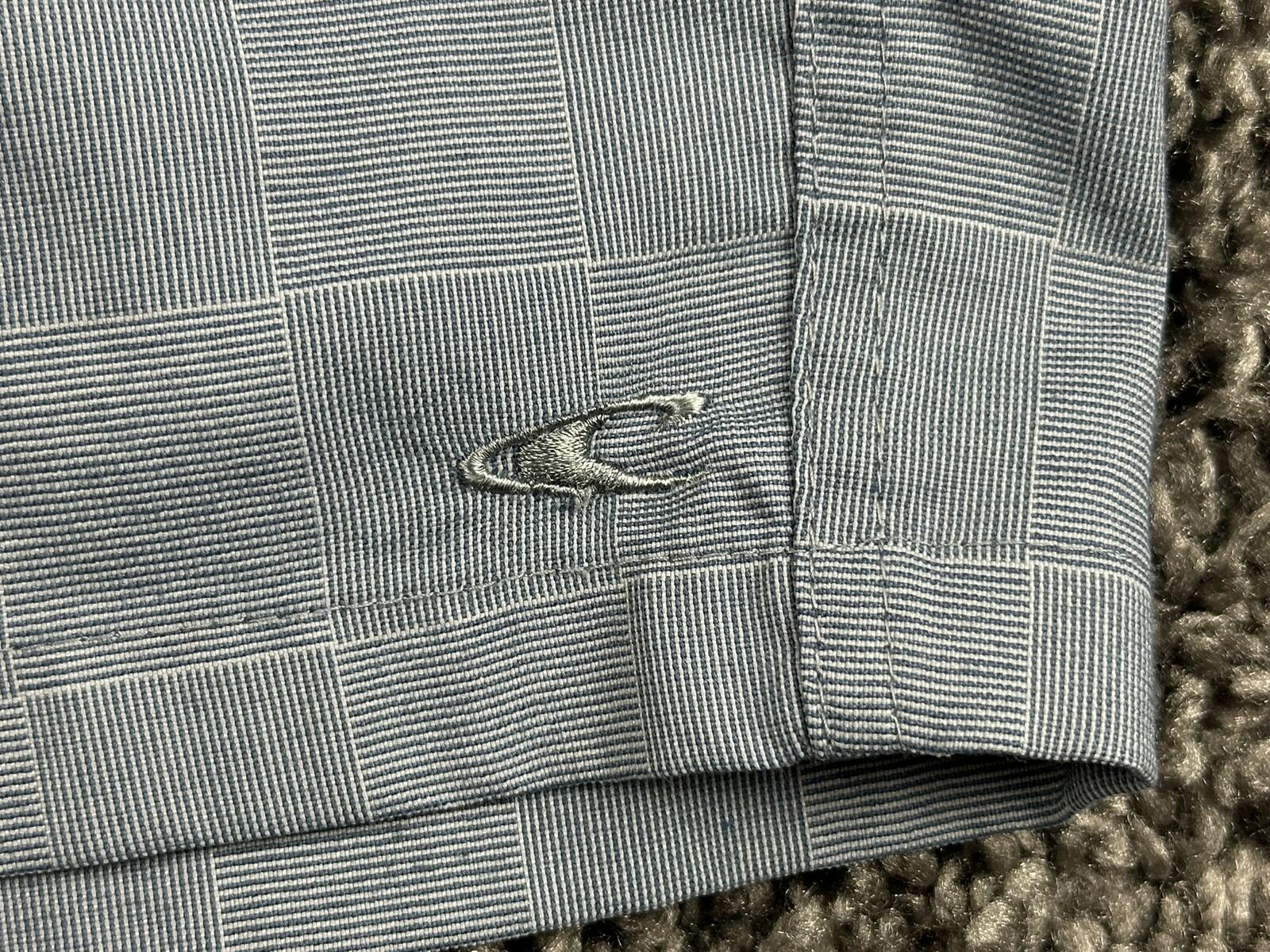 O'Neill Shorts Mens Grey/Blue Plaid Hybrid Stretch Chino Walk Shorts Sz 36