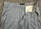 O'Neill Shorts Mens Grey/Blue Plaid Hybrid Stretch Chino Walk Shorts Sz 36