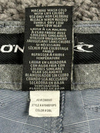 O'Neill Shorts Mens Grey/Blue Plaid Hybrid Stretch Chino Walk Shorts Sz 36