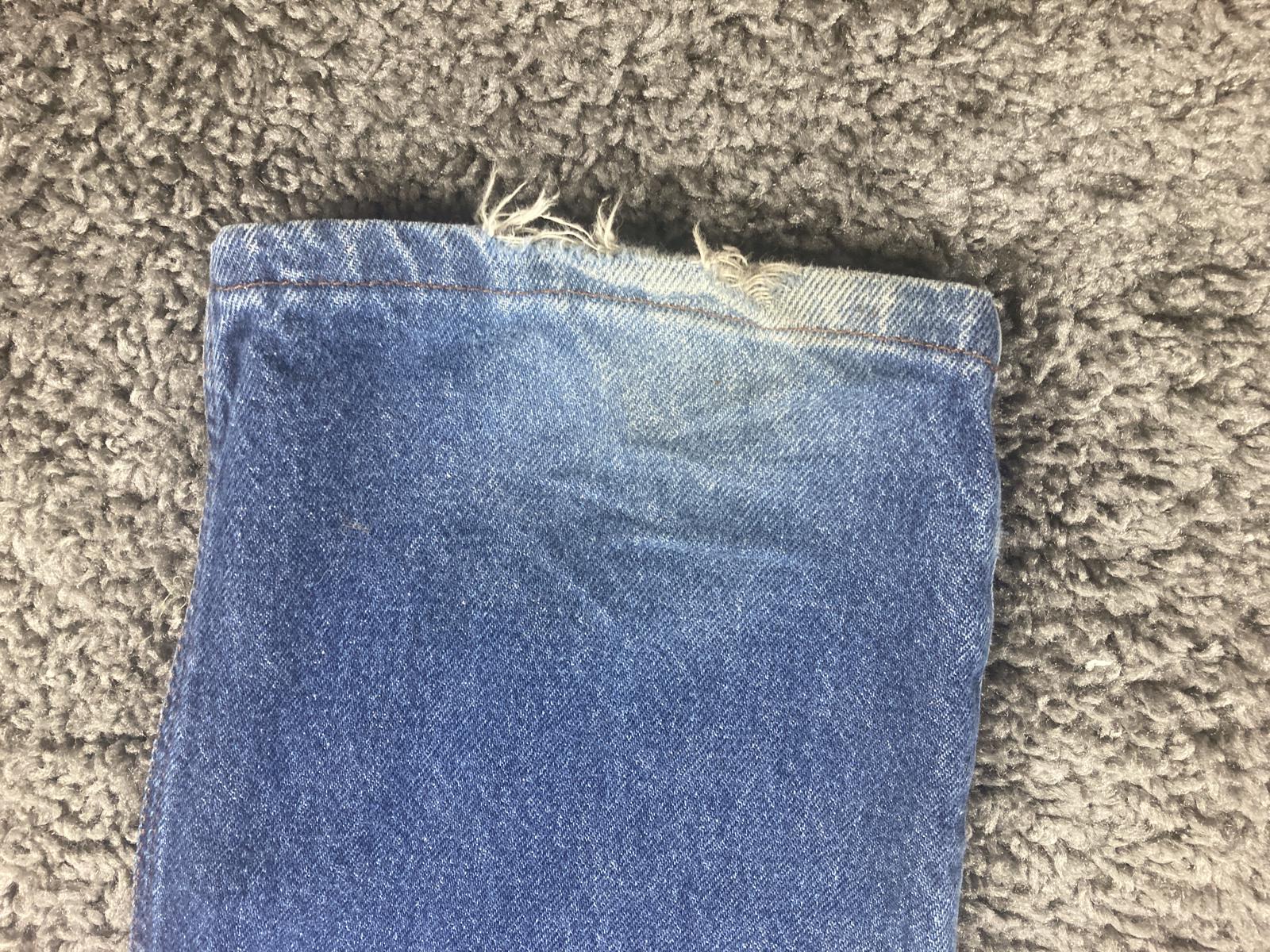 Rocky Mountain Rockies Vintage High Rise Western Jeans Blue Denim 34X35 Long USA