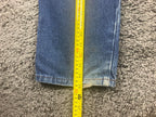 Rocky Mountain Rockies Vintage High Rise Western Jeans Blue Denim 34X35 Long USA