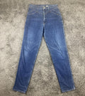 Rocky Mountain Rockies Vintage High Rise Western Jeans Blue Denim 34X35 Long USA