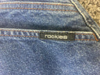 Rocky Mountain Rockies Vintage High Rise Western Jeans Blue Denim 34X35 Long USA