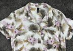 KUT from the Kloth Raelynn Lyocell Tropical Floral Palm Shirt Dress XL 35"