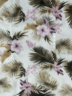 KUT from the Kloth Raelynn Lyocell Tropical Floral Palm Shirt Dress XL 35"