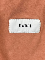 KDNK Men's Peach Short Sleeve Hoodie 11 4 14 11 Streetwear Cotton Sz S