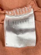 KDNK Men's Peach Short Sleeve Hoodie 11 4 14 11 Streetwear Cotton Sz S