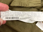 Zara Man Relaxed Fit Faux Suede Stretch Shirt Mens Olive Green Short Sleeve Sz M