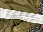 Zara Man Relaxed Fit Faux Suede Stretch Shirt Mens Olive Green Short Sleeve Sz M