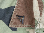Vintage USMC M81 Woodland Camo BDU Combat Coat Jacket  Regular Rank Pins Sz S