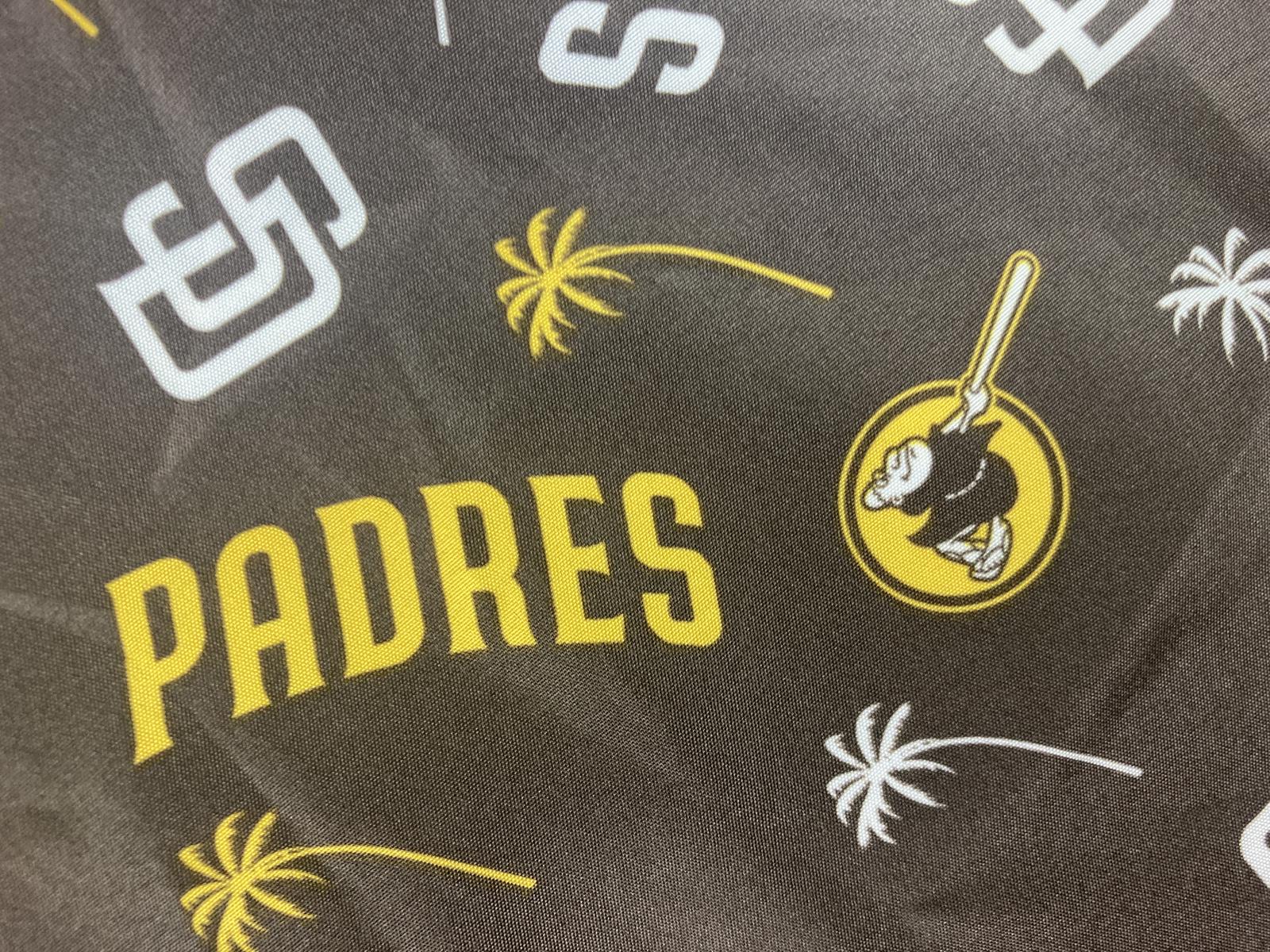 BDA San Diego Padres Mens Sz XL Brown Hawaiian Button Shirt 100% Polyester
