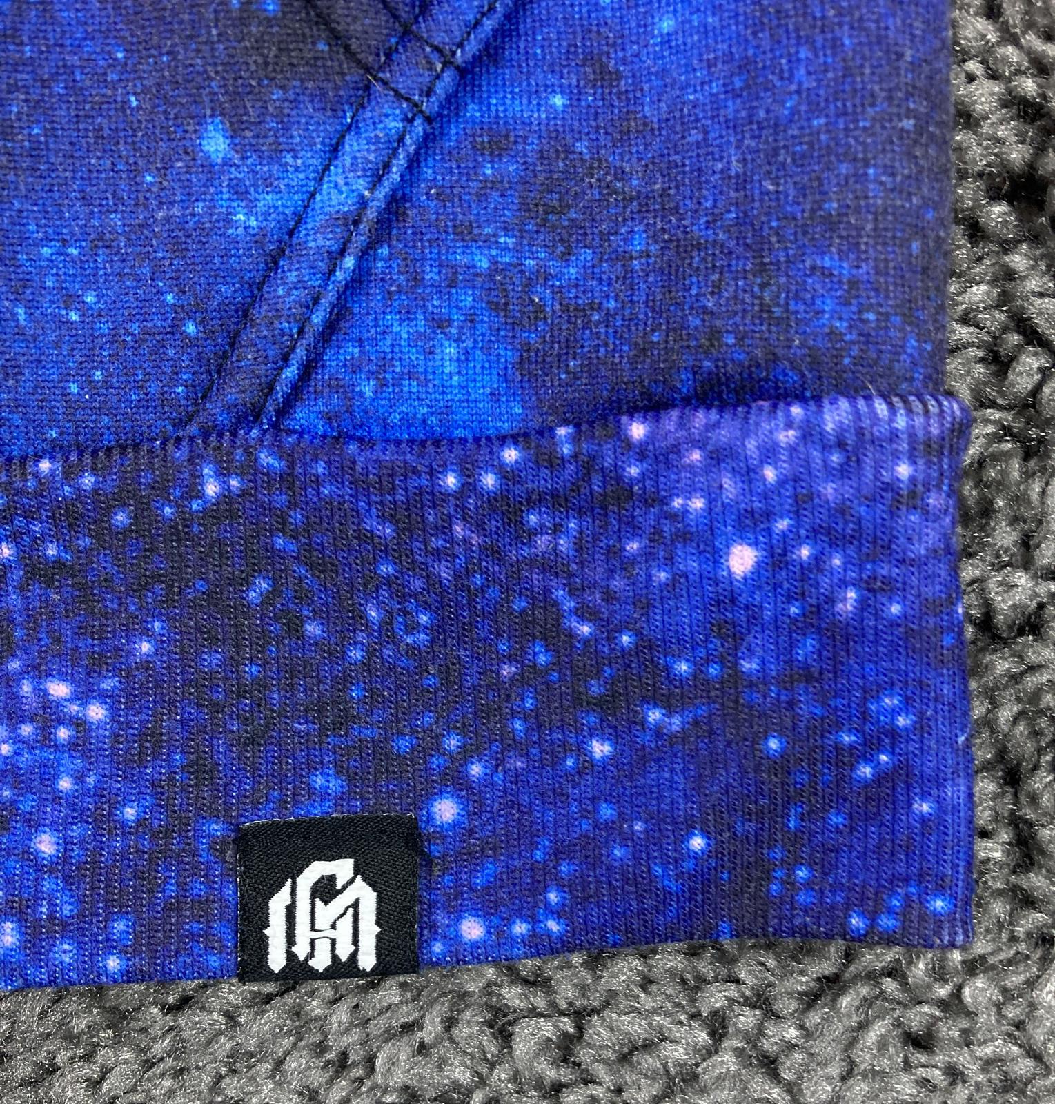 Into the AM Galaxy Hoodie Space Astronaut Rainbow Stars Mens Pullover Sz XL