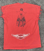 Pro Super Heavy Harley-Davidson Black Riders Red Fringe Sleeve Graphic Tee XL