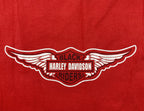 Pro Super Heavy Harley-Davidson Black Riders Red Fringe Sleeve Graphic Tee XL