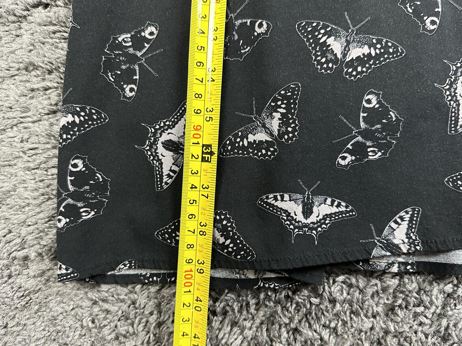 Cosmic Aura Hot Topic Dark Moth Butterfly Maxi Skirt Gothic Pockets Sz Small