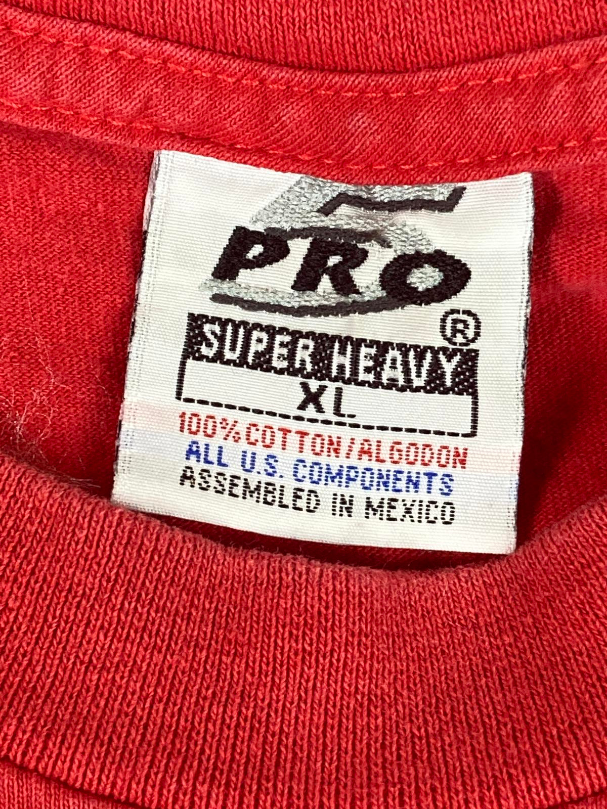 Pro Super Heavy Harley-Davidson Black Riders Red Fringe Sleeve Graphic Tee XL