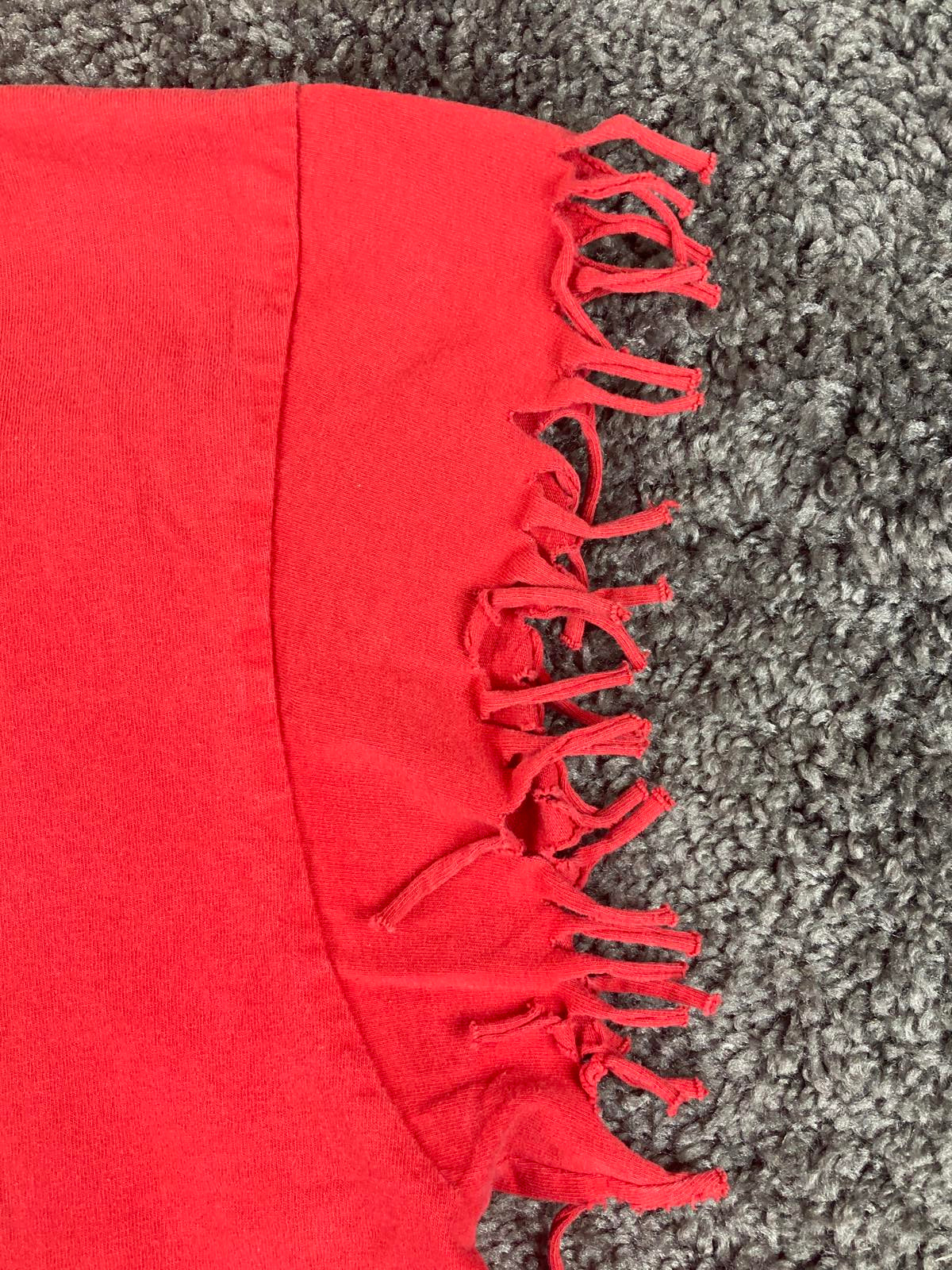 Pro Super Heavy Harley-Davidson Black Riders Red Fringe Sleeve Graphic Tee XL