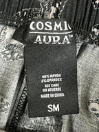 Cosmic Aura Hot Topic Dark Moth Butterfly Maxi Skirt Gothic Pockets Sz Small