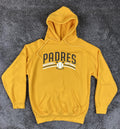Badger Sport San Diego Padres Baseball Softball Camps Hoodie Gold Yellow Mens Lg