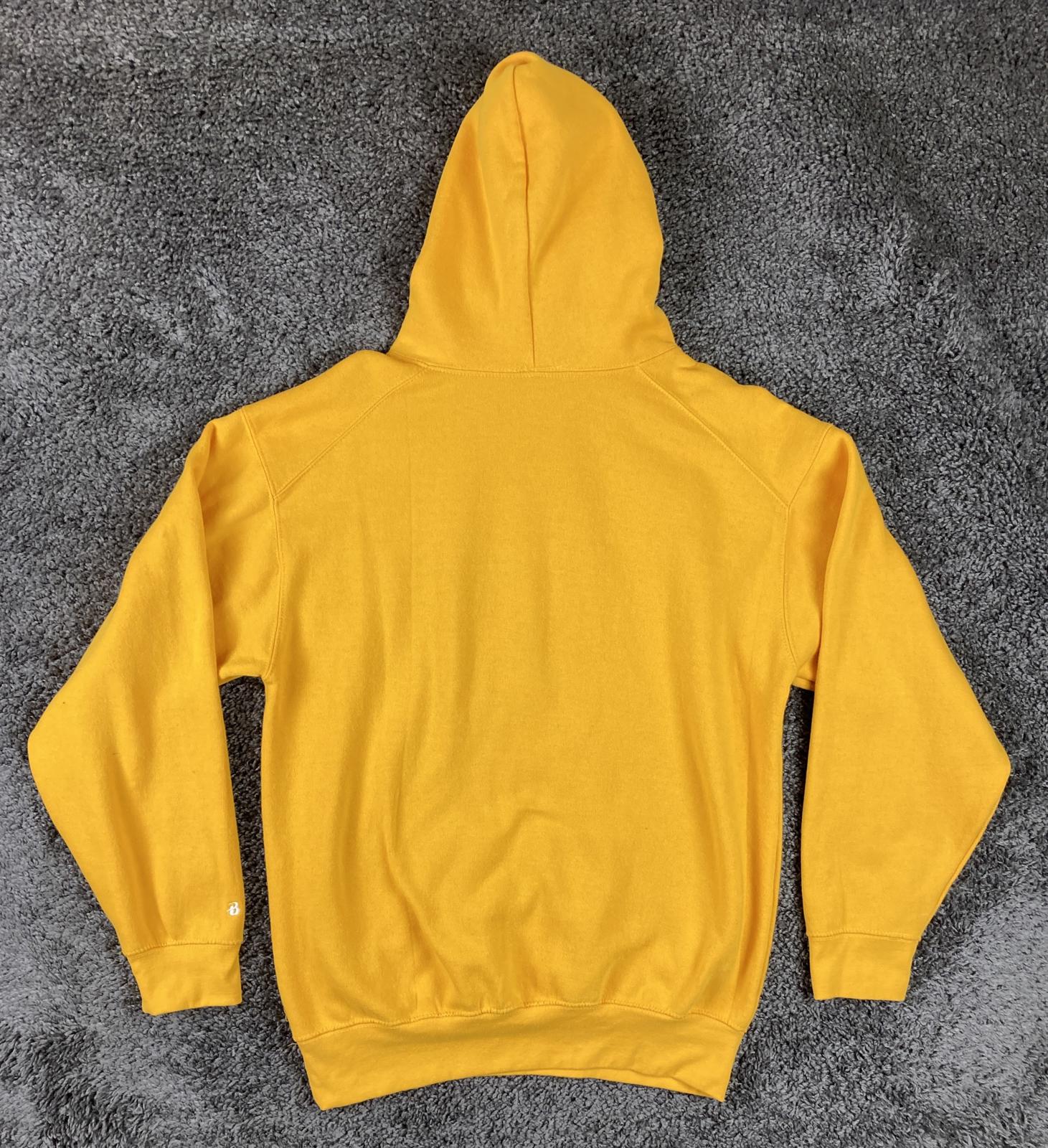 Badger Sport San Diego Padres Baseball Softball Camps Hoodie Gold Yellow Mens Lg