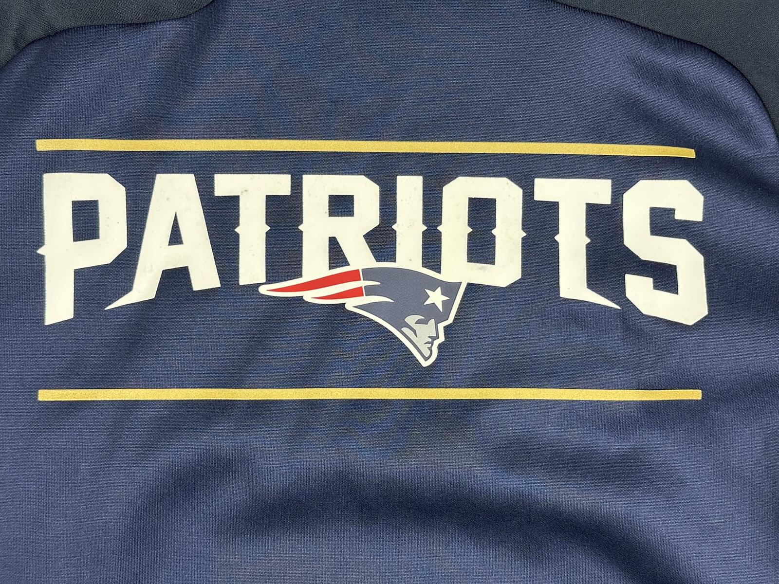 Nike New England Patriots Therma-FIT Hoodie Sweatshirt NFL Men's Navy Blue Small