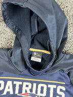 Nike New England Patriots Therma-FIT Hoodie Sweatshirt NFL Men's Navy Blue Small
