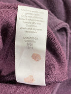 Athleta Yoga Tie Back Sweatshirt Agate Purple Nirvana Pullover Open Back Sz XS