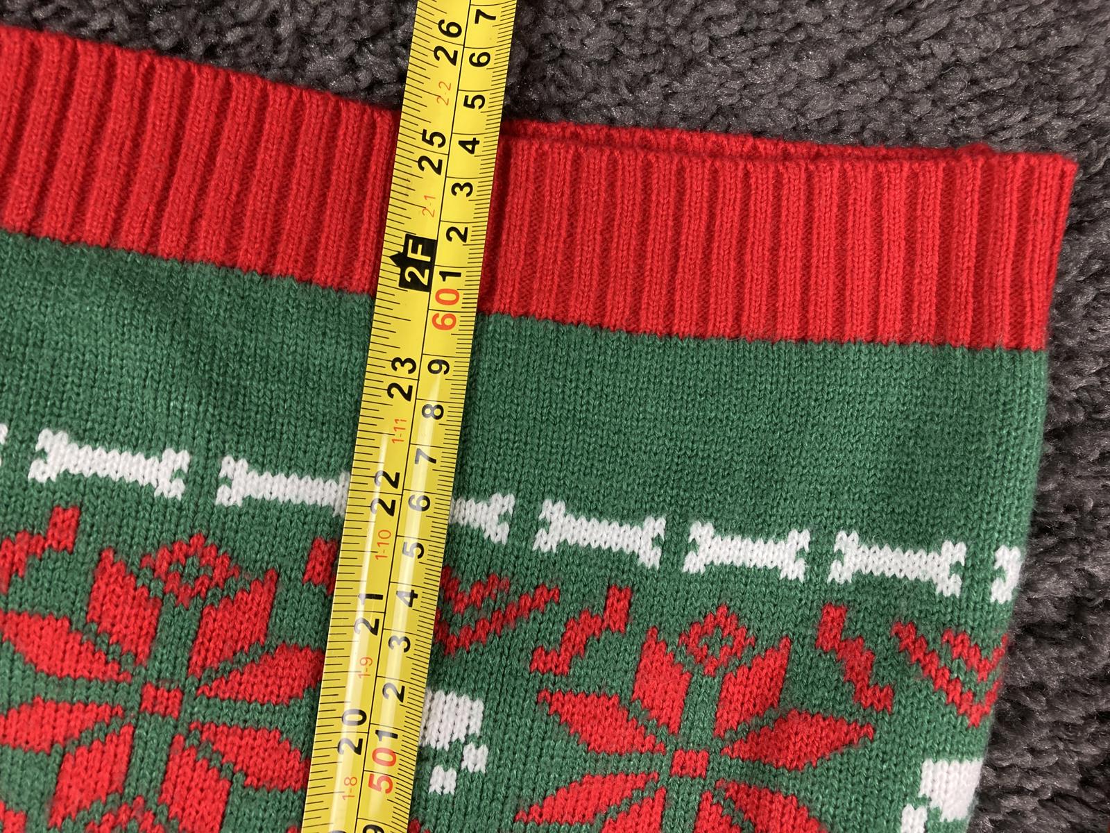 Norther Pole Ugly Christmas Sweater Women's Green Dachshund Through Snow Sz L