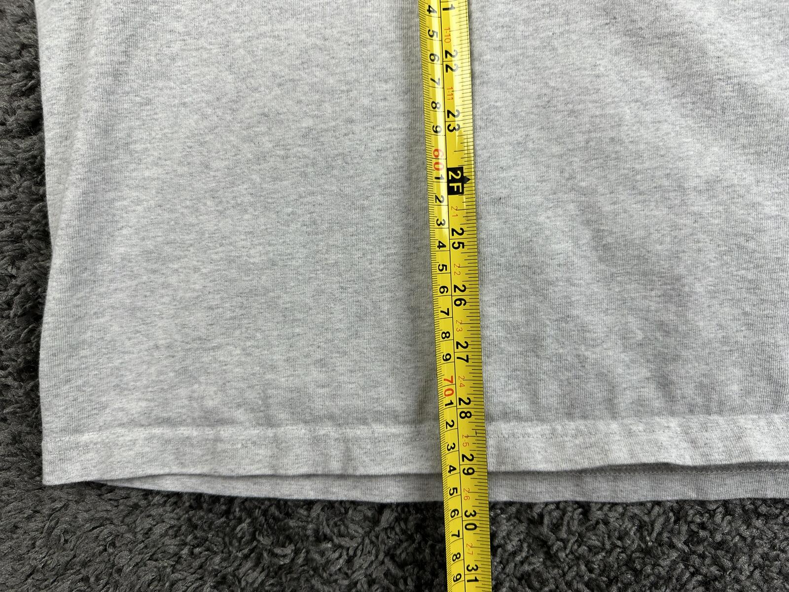 Uniqlo U Crew Neck T Shirt Mens Gray Heavyweight 100% Cotton Short Sleeve Sz 3XL