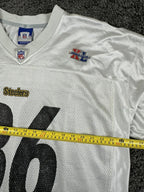 Vintage 2006 Reebok Steelers Hines Ward Jersey Mens XL White Super Bowl XL NFL