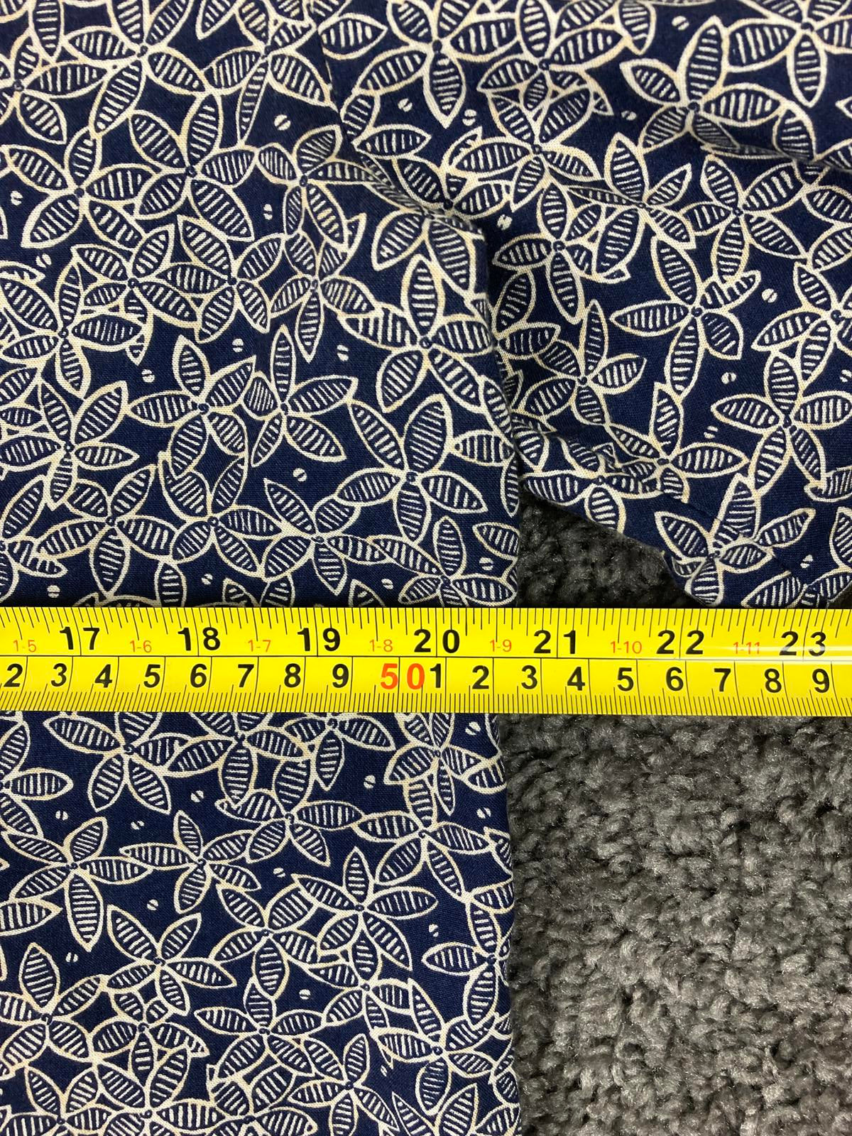 Norton McNaughton Vintage Women’s Shirt Sz L Navy Leaf Print Button Front Top
