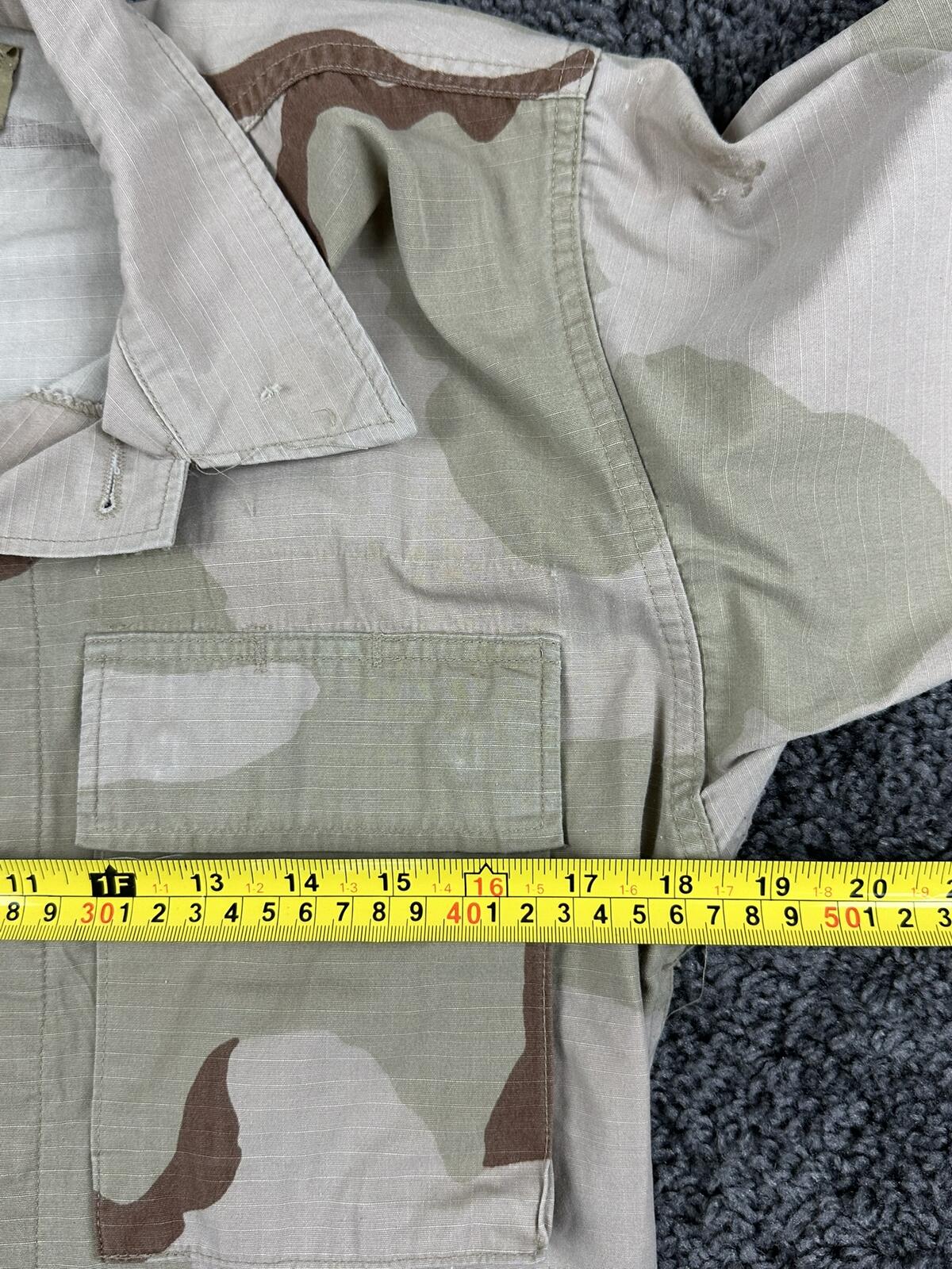 US Military 3 Color Desert Camo BDU Combat Jacket Coat Ripstop XS Short