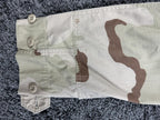 US Military 3 Color Desert Camo BDU Combat Jacket Coat Ripstop XS Short
