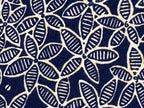 Norton McNaughton Vintage Women’s Shirt Sz L Navy Leaf Print Button Front Top