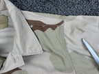 US Military 3 Color Desert Camo BDU Combat Jacket Coat Ripstop XS Short