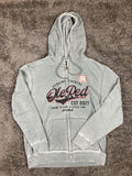 Ole Red Genuine Country Sweatshirt Men's Full Zip Hoodie Gray Graphic Sz Large