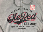 Ole Red Genuine Country Sweatshirt Men's Full Zip Hoodie Gray Graphic Sz Large