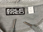 Ole Red Genuine Country Sweatshirt Men's Full Zip Hoodie Gray Graphic Sz Large