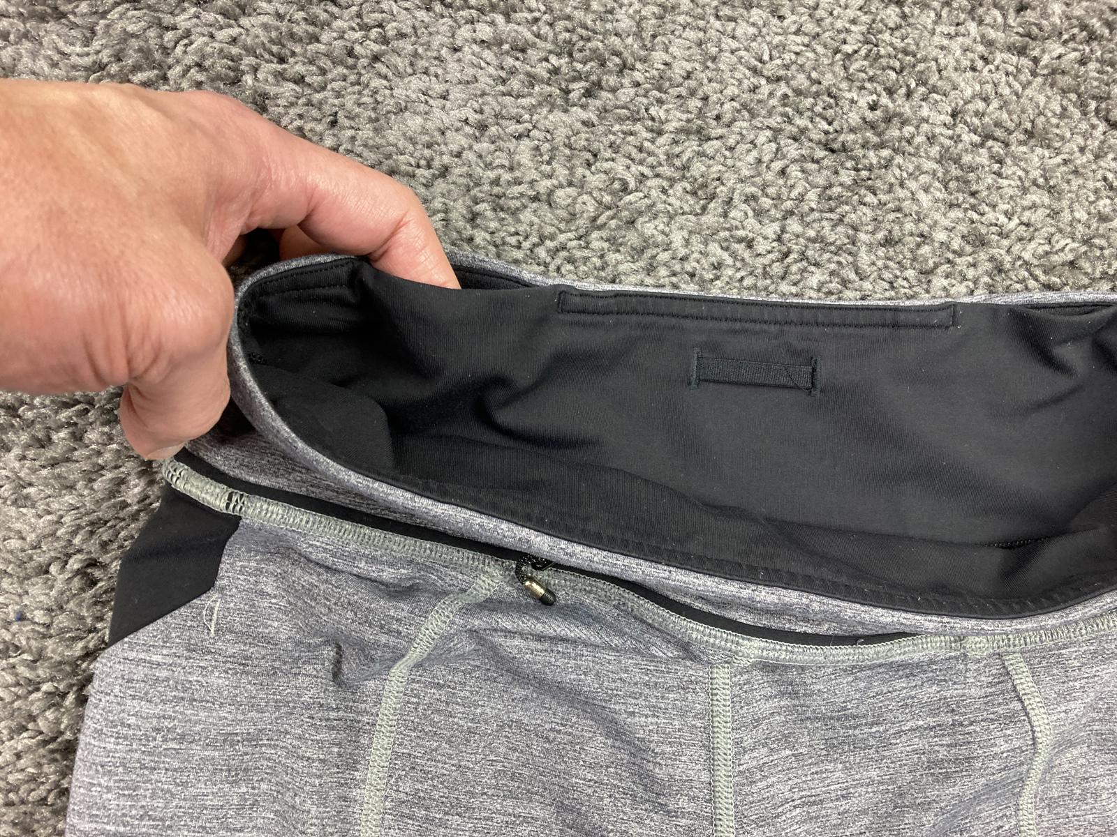 Lululemon Pace Rival Crop 22" Leggings Heathered Black Gray Mesh Pockets Sz 6
