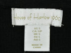 House of Harlow 1960 Skirt WomensBlack Knit Midi Side Slit Rayon Nylon Sz S