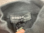 Mondo di Marco Sweater Mens XL Black Mock Neck Knit Made in Italy