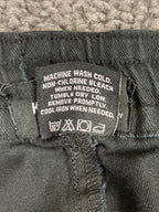 Kayden K Men's Black Skinny Pants Camo Side Stripe Ankle Zip Drawstring Size M