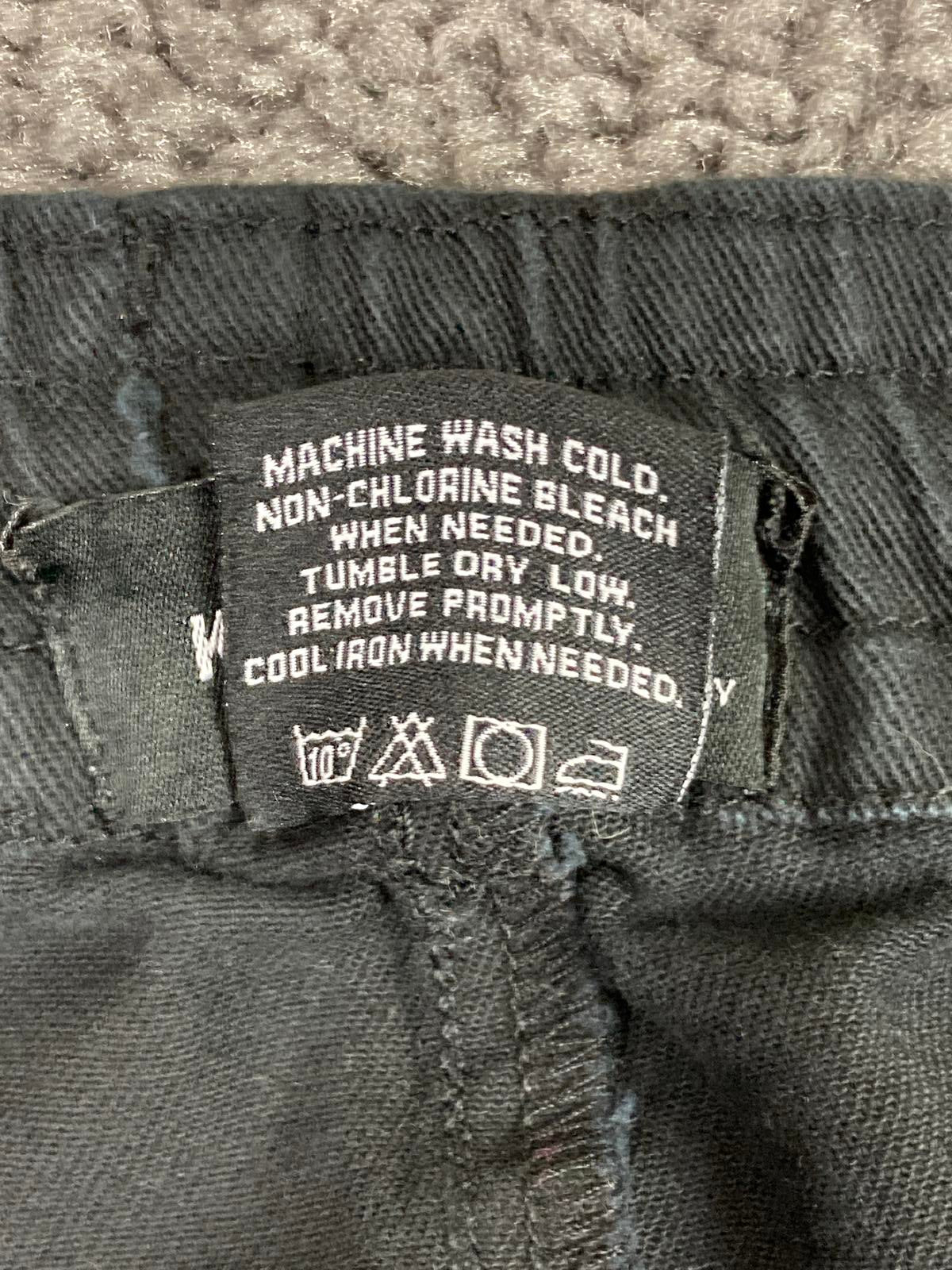 Kayden K Men's Black Skinny Pants Camo Side Stripe Ankle Zip Drawstring Size M