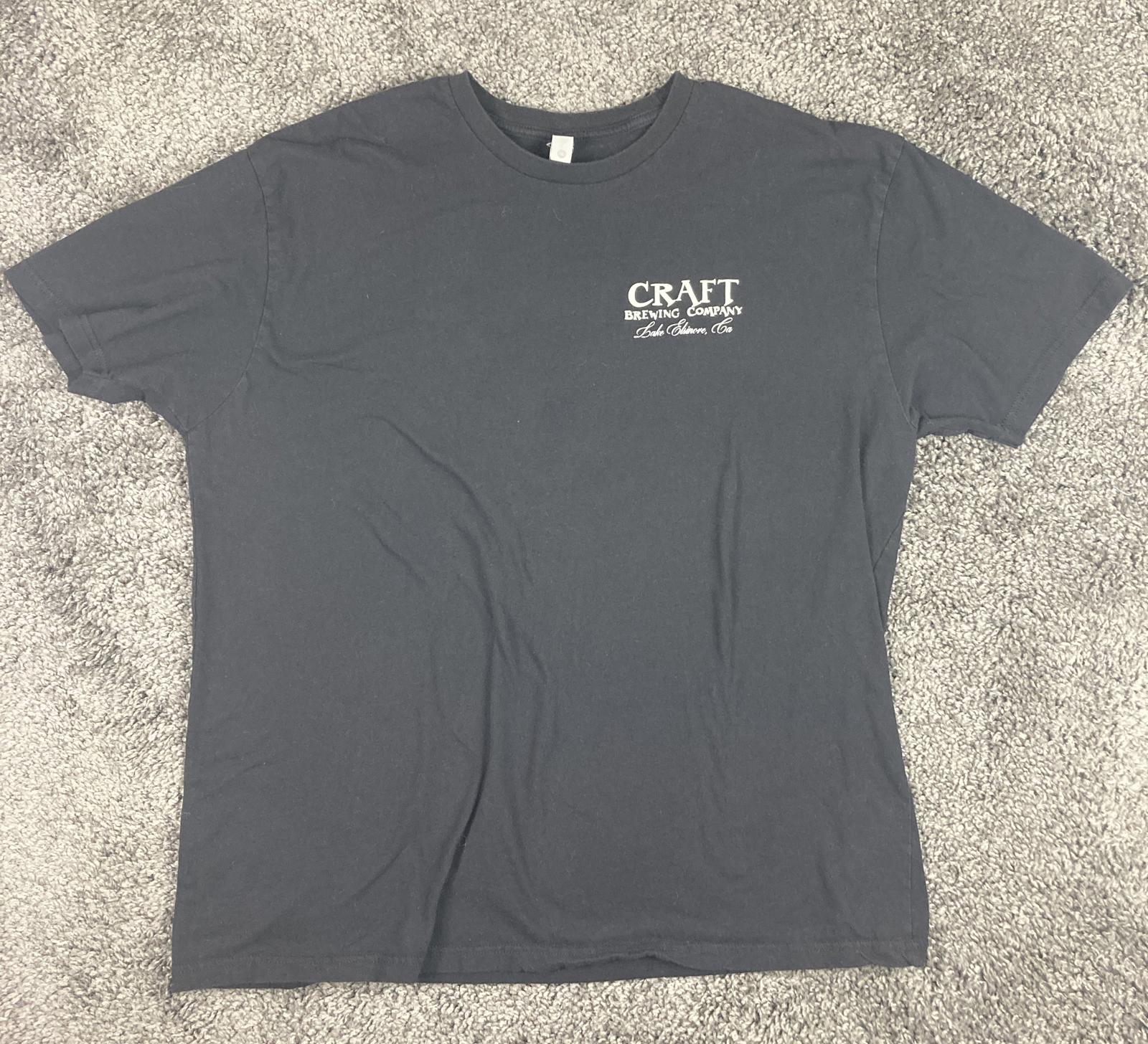 Craft Brewing Company Lake Elsinore CA Graphic T-Shirt Men XXL Cotton
