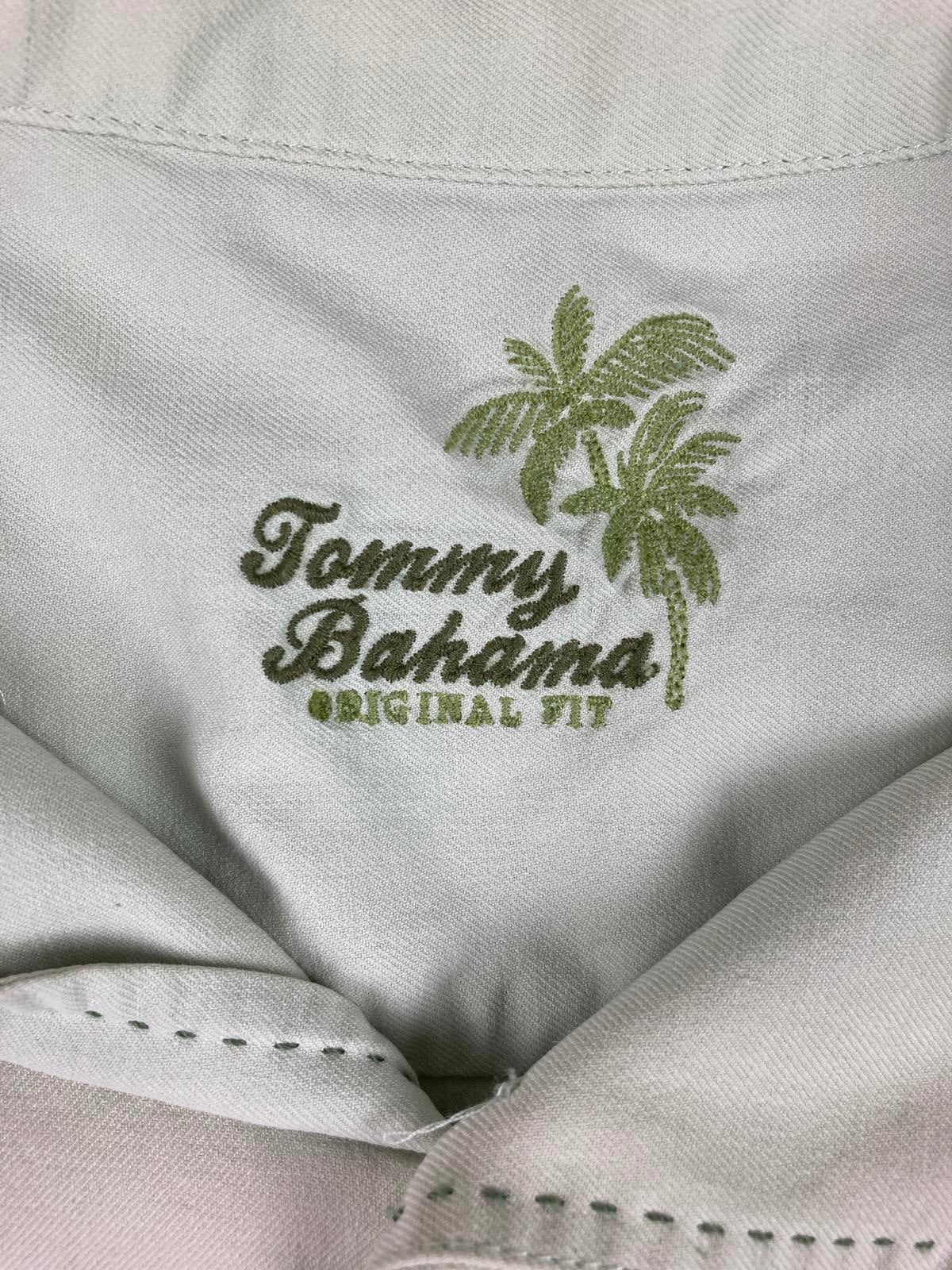 Tommy Bahama Original Fit Light Green Silk Shirt Men’s XL Short Sleeve