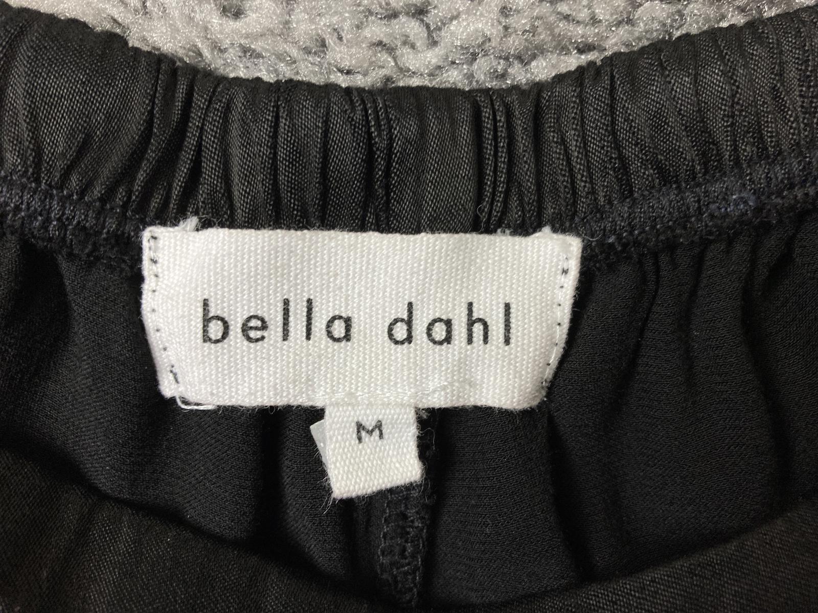 Bella Dahl Womens Black Wide Leg Pants High Waist Cupro Rayon Silky Pockets Sz M