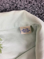 Tommy Bahama Original Fit Light Green Silk Shirt Men’s XL Short Sleeve