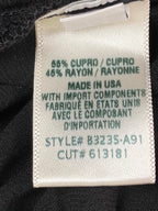 Bella Dahl Womens Black Wide Leg Pants High Waist Cupro Rayon Silky Pockets Sz M