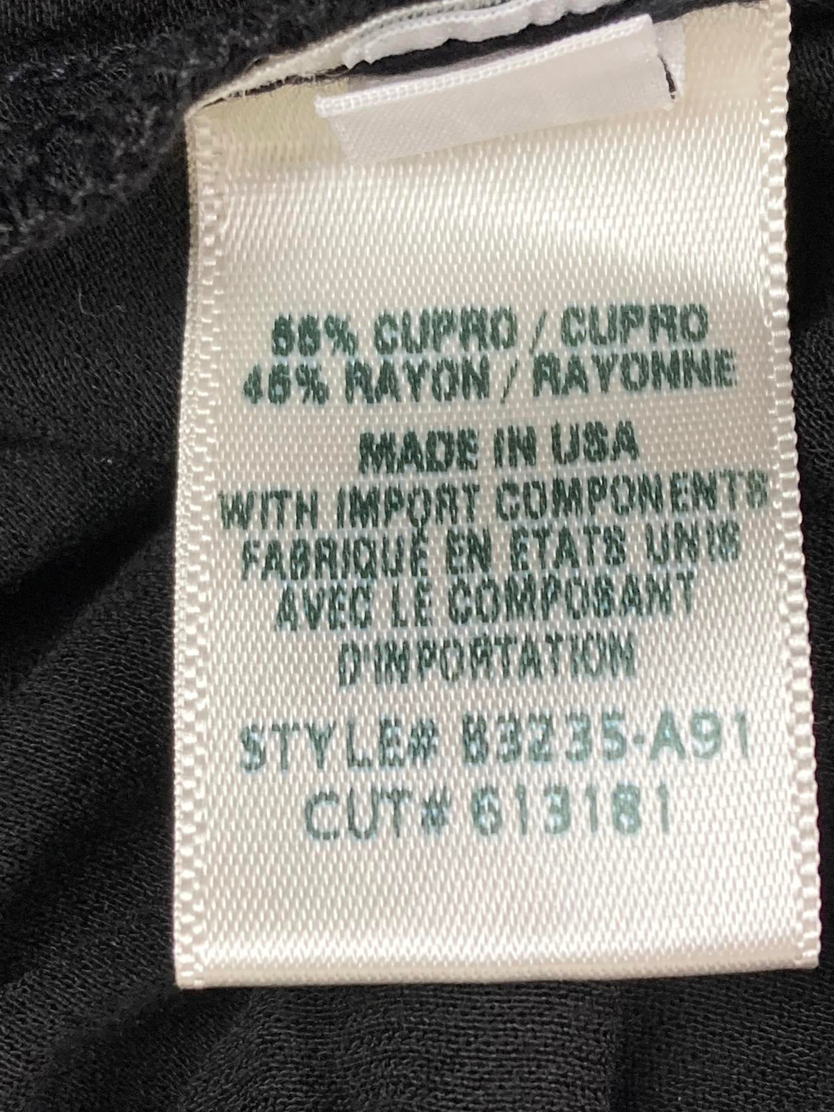 Bella Dahl Womens Black Wide Leg Pants High Waist Cupro Rayon Silky Pockets Sz M